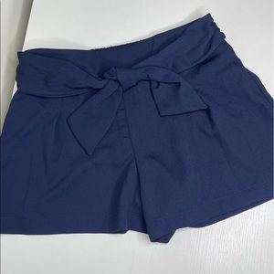 Navy Blue Flowy Shorts